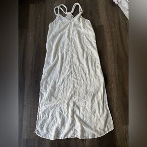 Tahari White linen dress